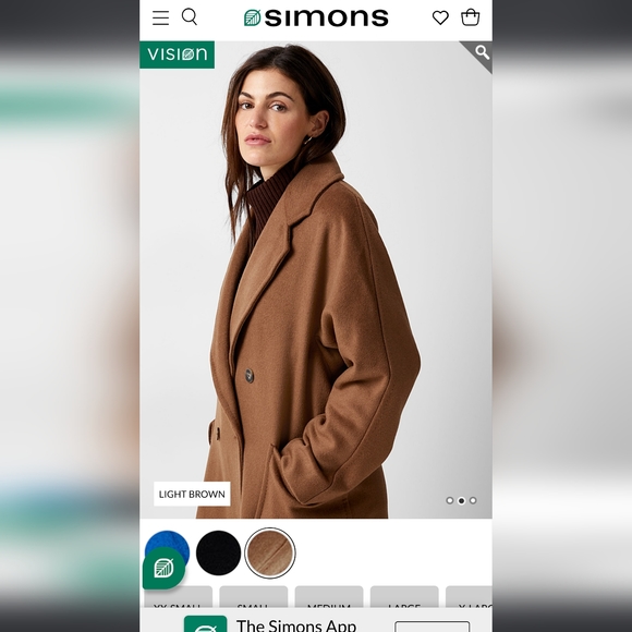 Simons Oversized Recycled Wool Overcoat - Picture 3 of 7